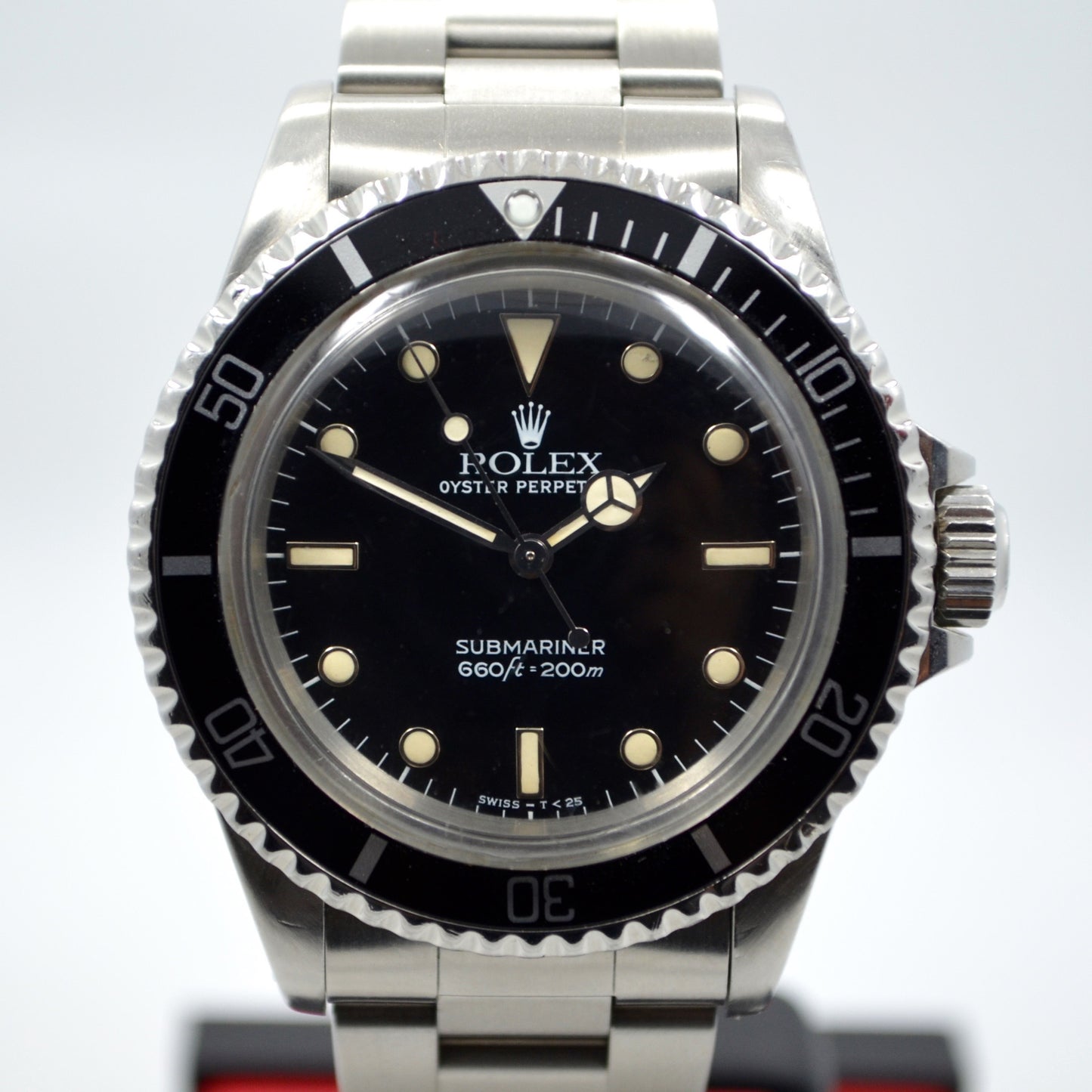 Vintage Rolex 5513 Submariner Stainless Steel 9.4 Mil Wristwatch 1986 Box Papers - Hashtag Watch Company