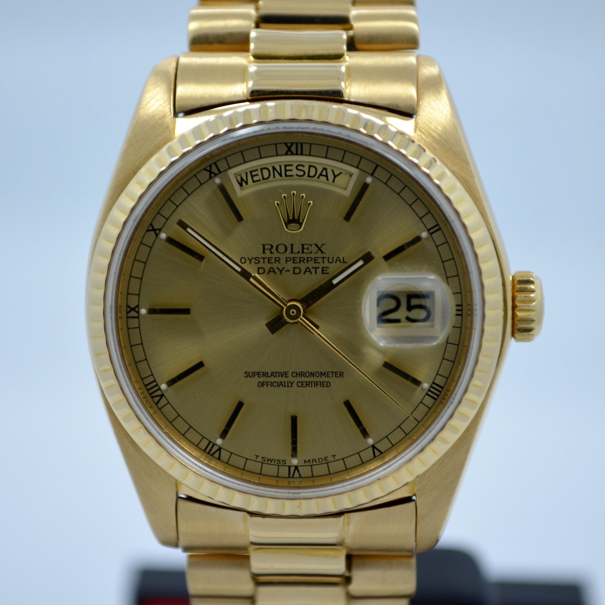 Vintage Rolex President Day Date 18038 18K Yellow Gold 1978 Wristwatch - Hashtag Watch Company