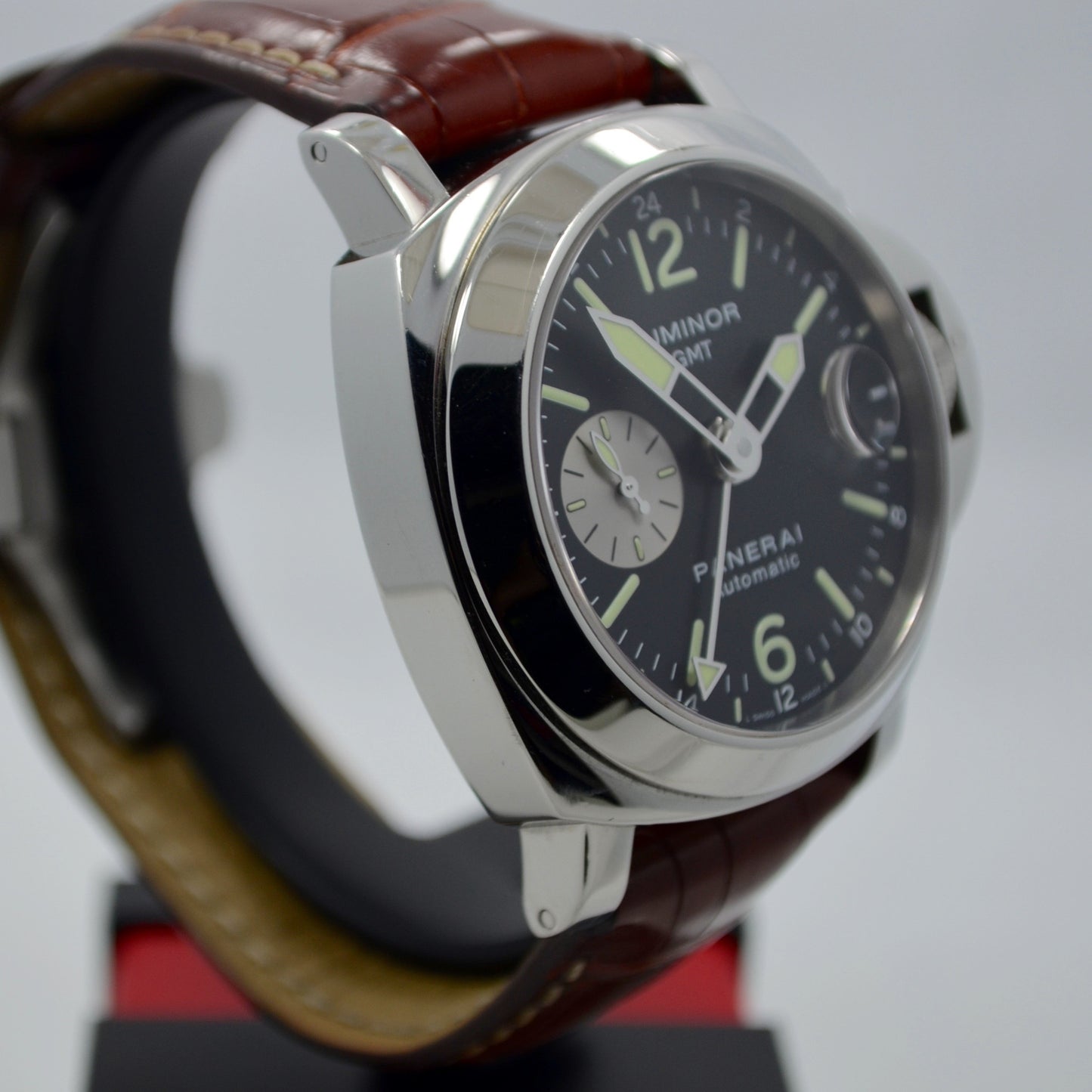 Panerai Luminor GMT PAM 88 Steel Automatic Wristwatch - Hashtag Watch Company