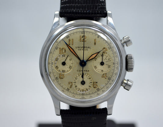 Vintage Universal Geneve Compax 22278 Manual Steel Chronograph Cal. 281 Watch - Hashtag Watch Company