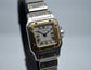 Cartier Two Tone Santos Steel 18K Gold Ladies 1567 Quartz 23mm Wristwatch - Hashtag Watch Company