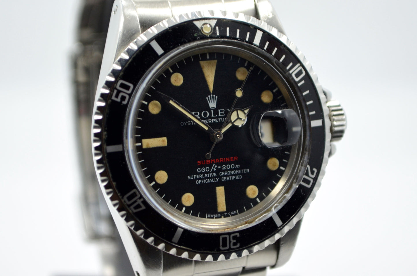 Vintage Rolex 1680 Red Submariner Steel Mark IV 2.4 Mil 1967 Wristwatch - Hashtag Watch Company