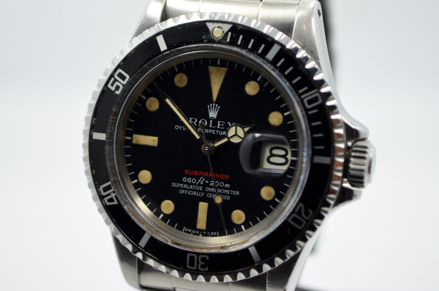 Vintage Rolex 1680 Red Submariner Steel Mark IV 2.4 Mil 1967 Wristwatch - Hashtag Watch Company