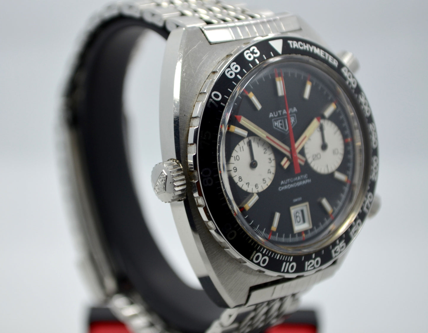 Vintage Heuer Autavia 1163 V Cal. 12 Automatic Steel Chronograph Wristwatch - Hashtag Watch Company