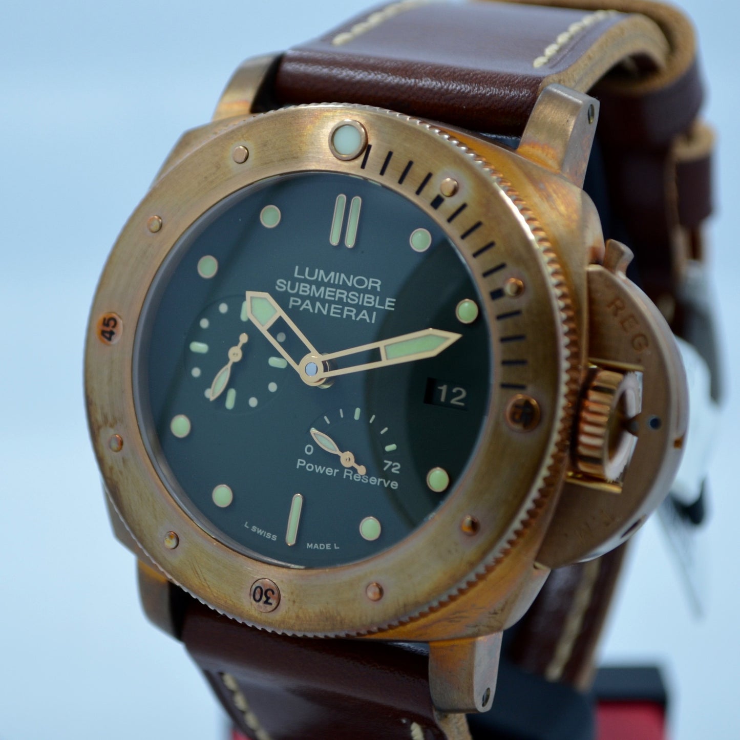 Panerai Bronzo Pam 507 Luminor 1950 Submersible Power Reserve 3 Days Watch - Hashtag Watch Company