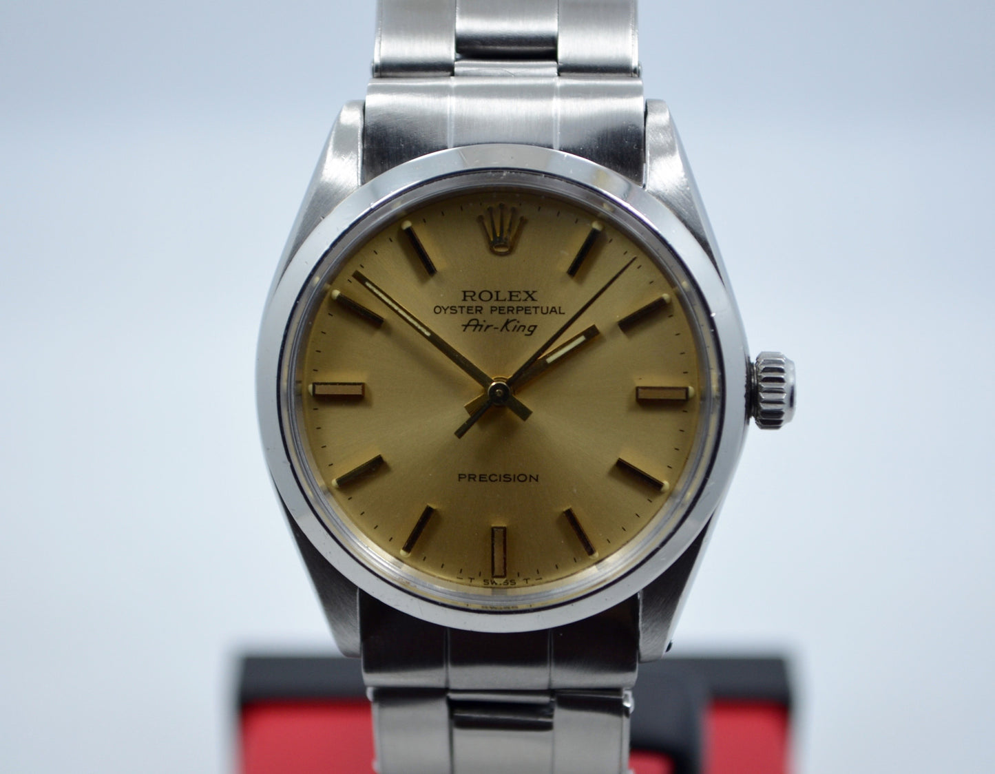 Vintage Rolex Air King Precision Rivet Bracelet 5500 Steel Cal. 1530 Watch - Hashtag Watch Company