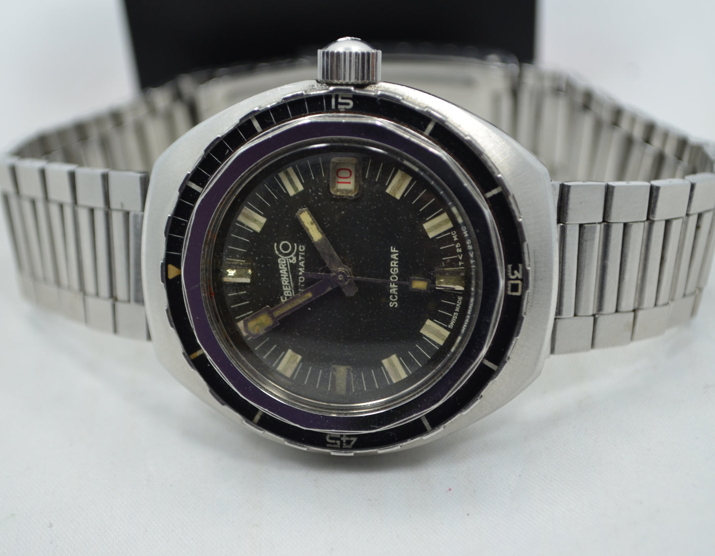 Vintage Eberhard & Co. Scafograf 400M Ref. 26028 Automatic Divers Wristwatch - Hashtag Watch Company