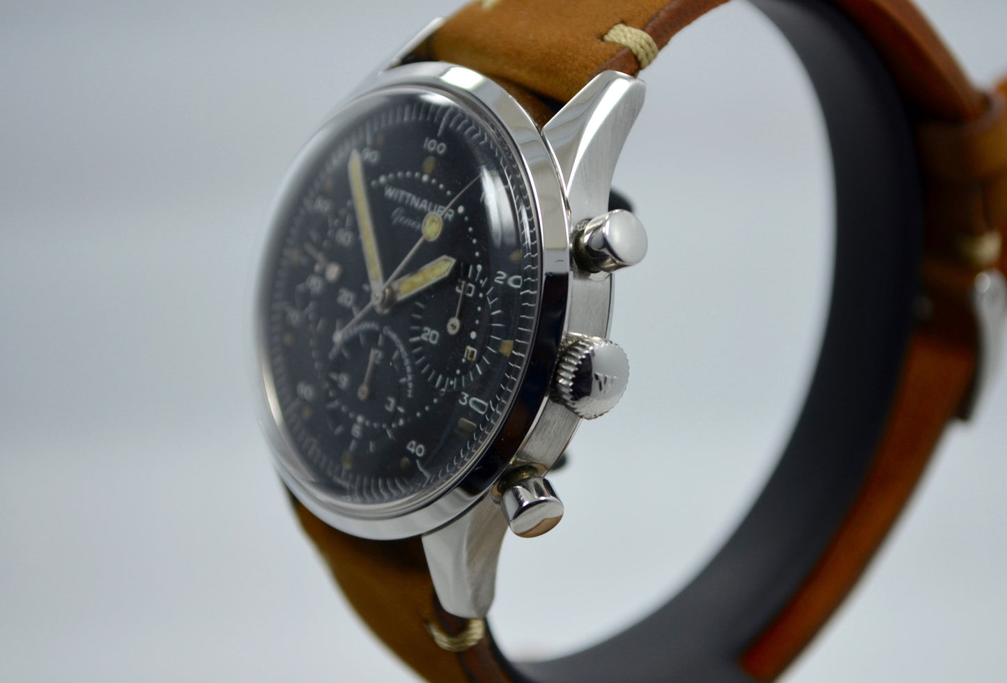 Vintage Wittnauer Professional Chronograph Steel Valjoux 72 Manual Wristwatch - Hashtag Watch Company