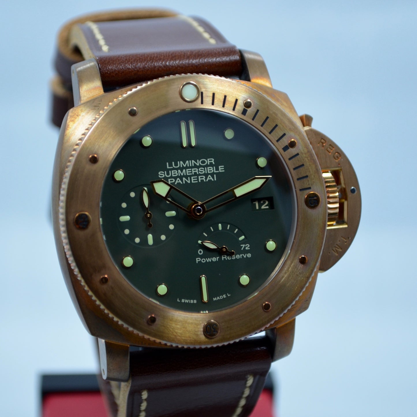 Panerai Bronzo Pam 507 Luminor 1950 Submersible Power Reserve 3 Days Watch - Hashtag Watch Company