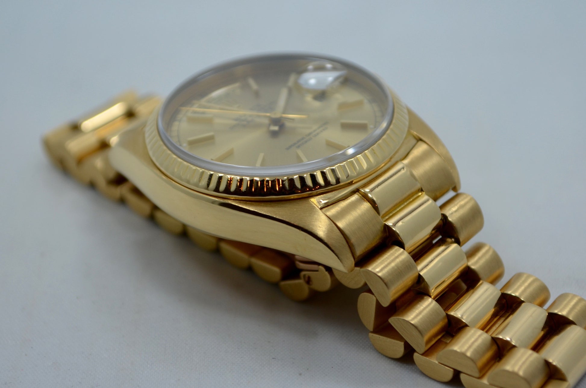 Vintage Rolex President Day Date 18038 18K Yellow Gold 1978 Wristwatch - Hashtag Watch Company