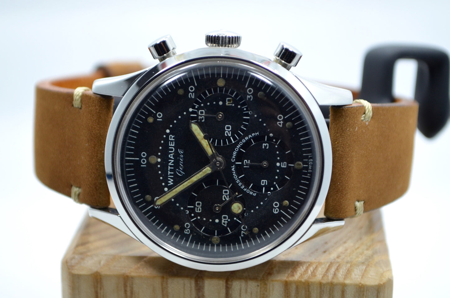 Vintage Wittnauer Professional Chronograph Steel Valjoux 72 Manual Wristwatch - Hashtag Watch Company