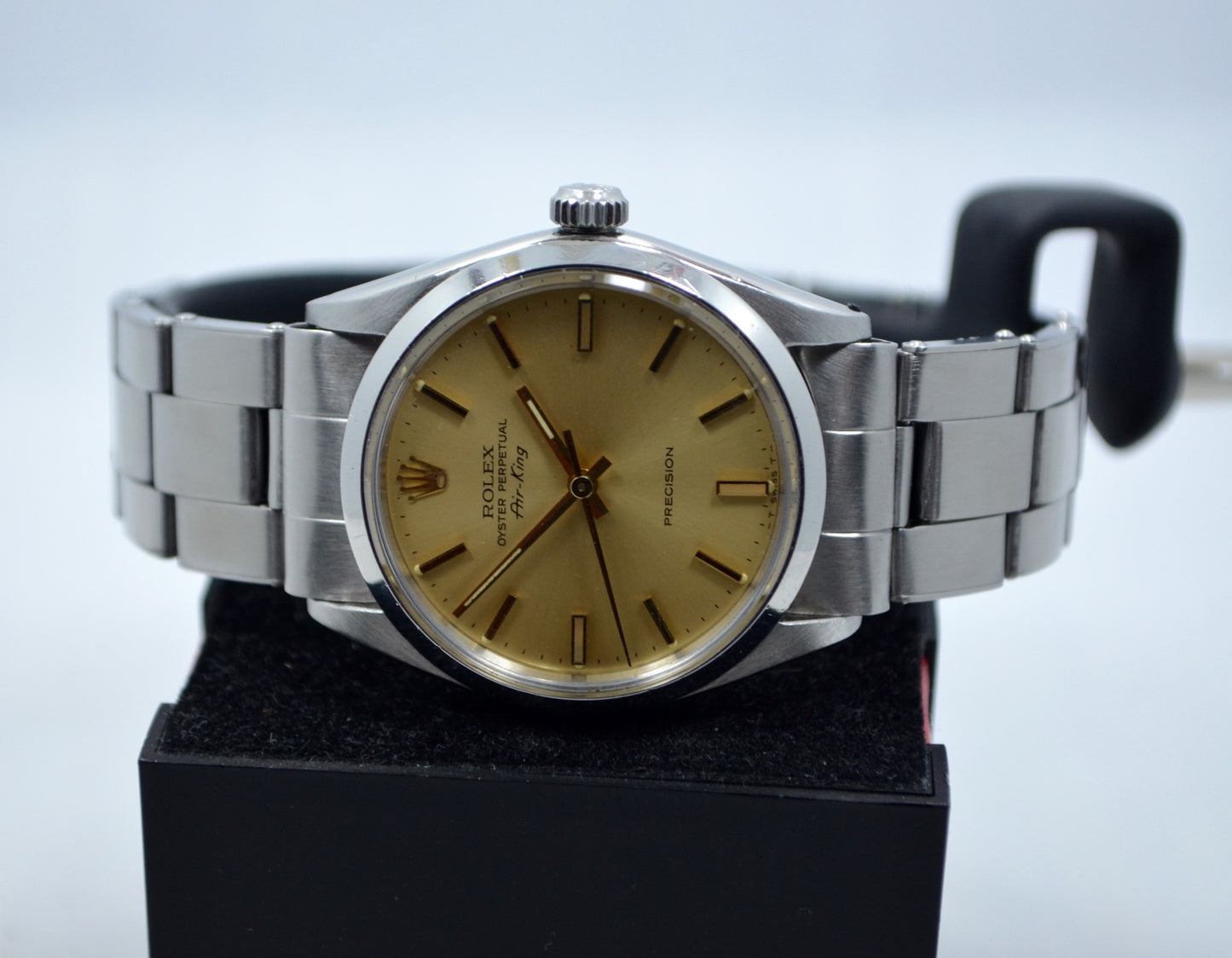 Vintage Rolex Air King Precision Rivet Bracelet 5500 Steel Cal. 1530 Watch - Hashtag Watch Company