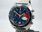 Vintage Heuer Skipper 73463 Blue Steel Chronograph Valjoux 7734 Wristwatch - Hashtag Watch Company