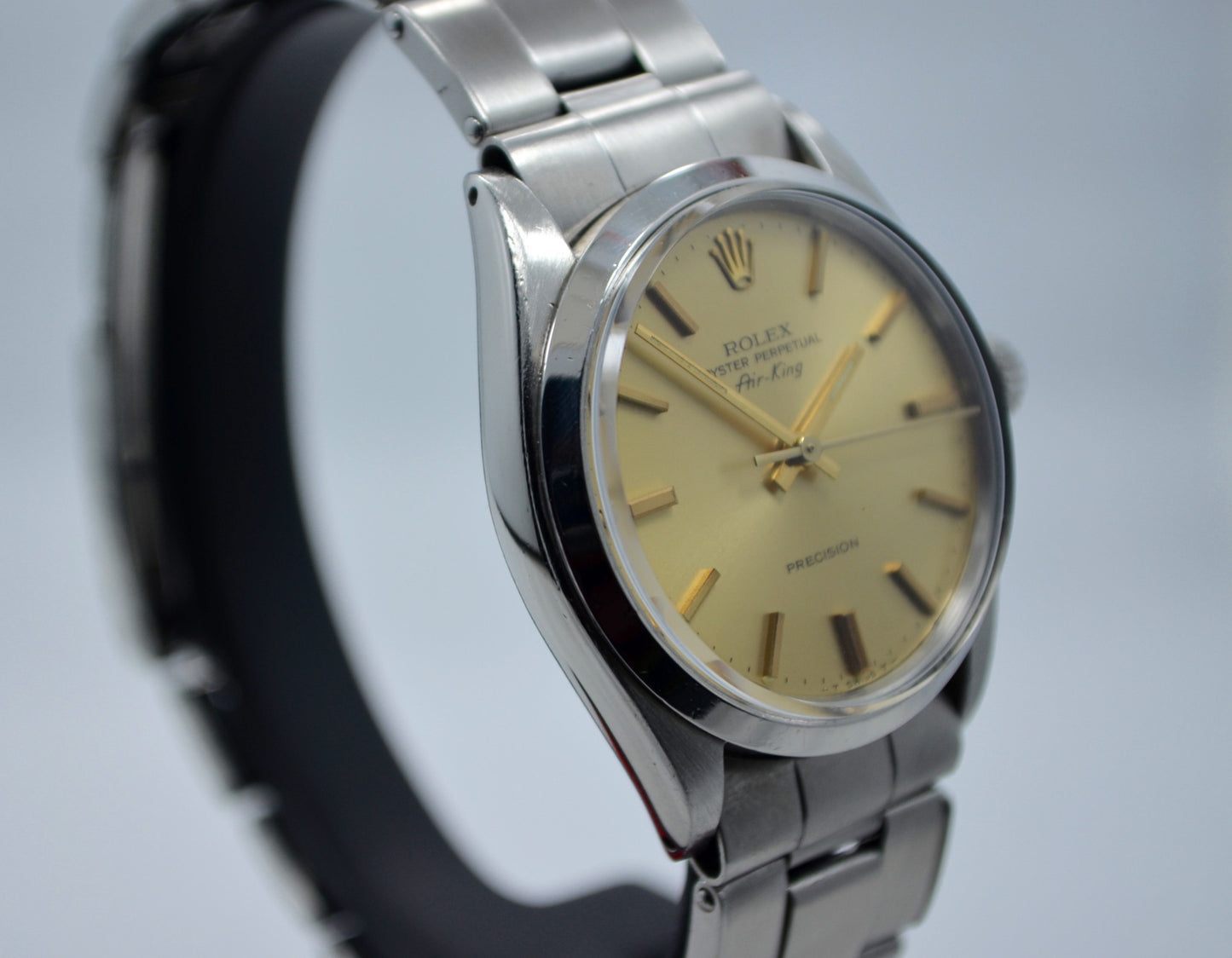 Vintage Rolex Air King Precision Rivet Bracelet 5500 Steel Cal. 1530 Watch - Hashtag Watch Company