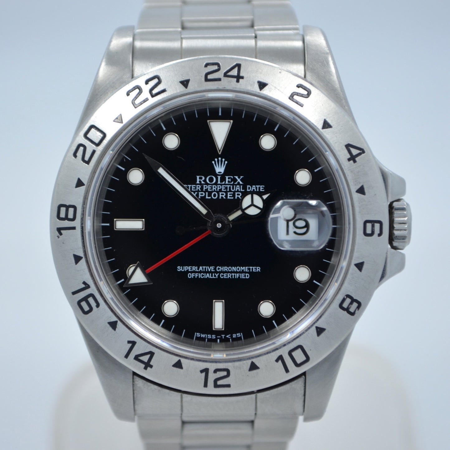 Rolex Explorer II 16570 GMT Black Dial "X" Serial 1991 Automatic Steel Watch - Hashtag Watch Company