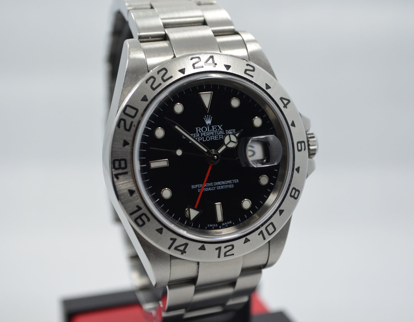 Rolex Explorer II Steel GMT 16570 Automatic Wristwatch "Z" Series Box Papers - Hashtag Watch Company