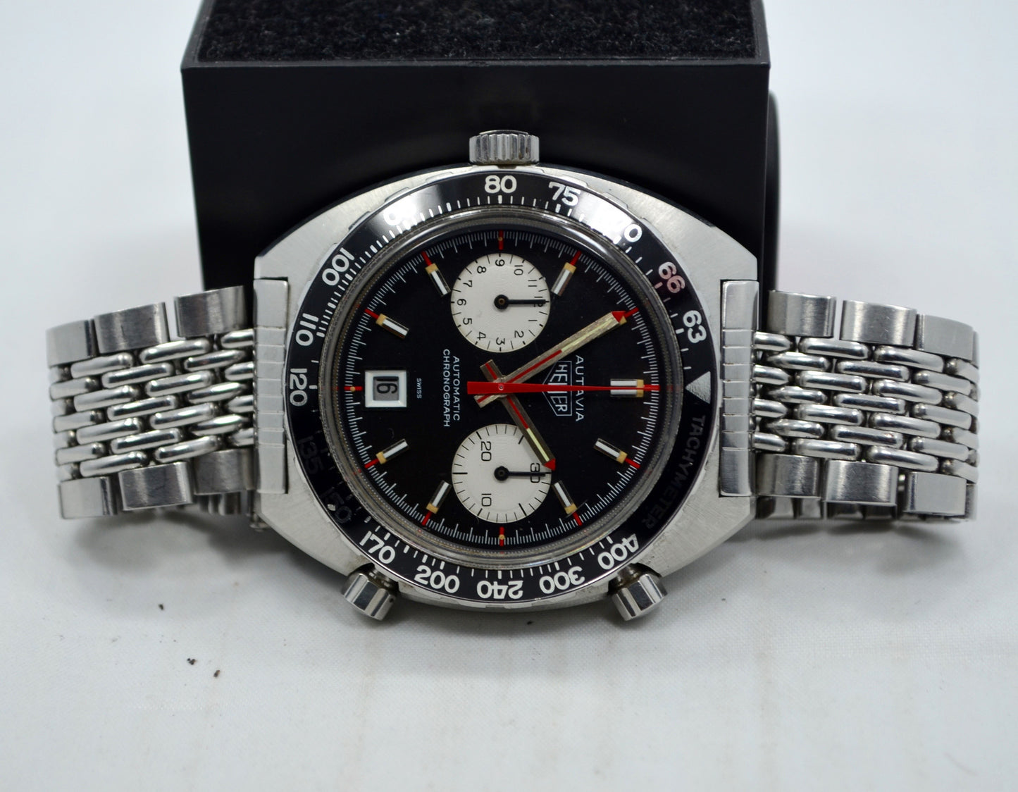 Vintage Heuer Autavia 1163 V Cal. 12 Automatic Steel Chronograph Wristwatch - Hashtag Watch Company