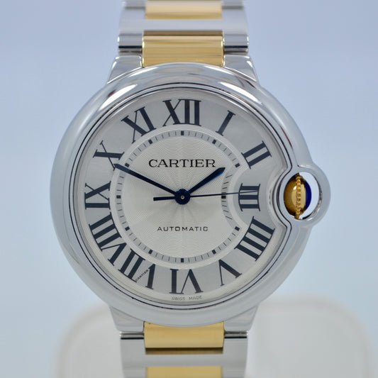 Cartier Ballon Bleu W6920047 Two Tone 18K Stainless Steel Automatic Watch Ladies - Hashtag Watch Company