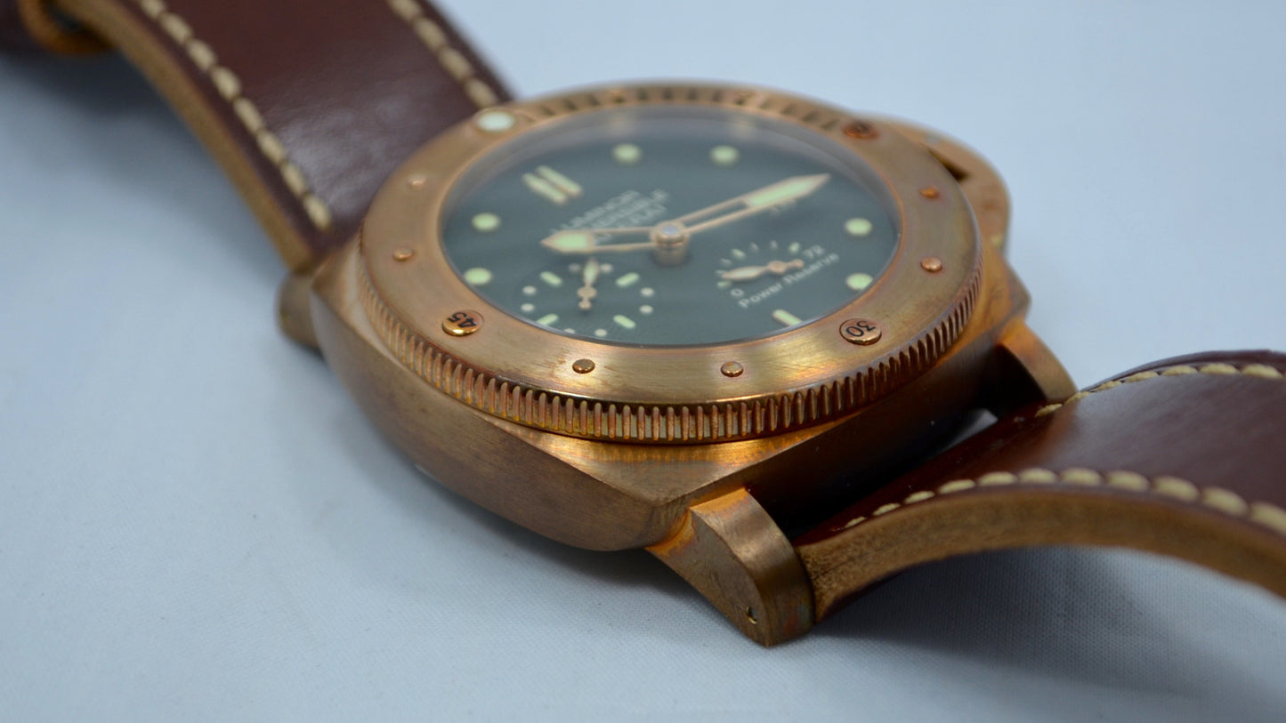 Panerai Bronzo Pam 507 Luminor 1950 Submersible Power Reserve 3 Days Watch - Hashtag Watch Company