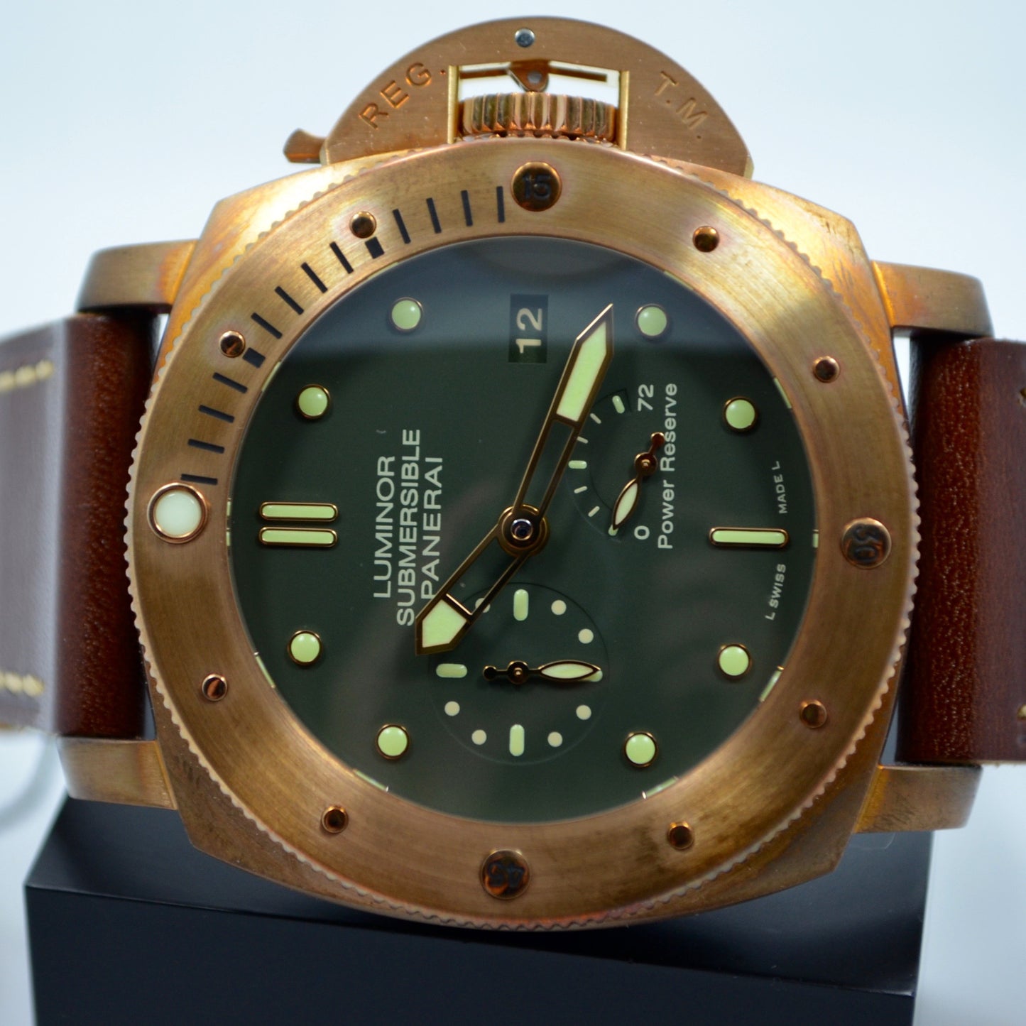 Panerai Bronzo Pam 507 Luminor 1950 Submersible Power Reserve 3 Days Watch - Hashtag Watch Company