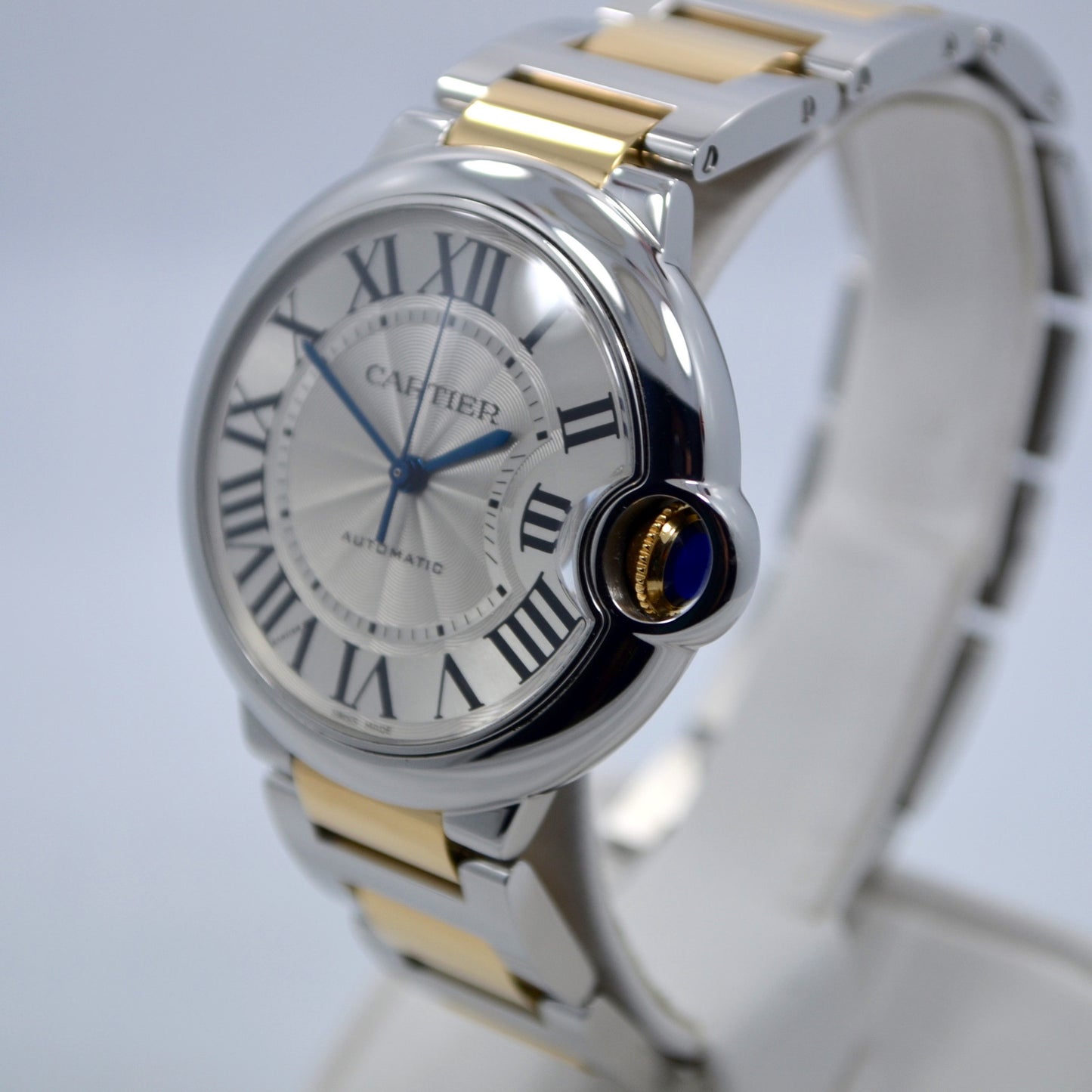 Cartier Ballon Bleu W6920047 Two Tone 18K Stainless Steel Automatic Watch Ladies - Hashtag Watch Company