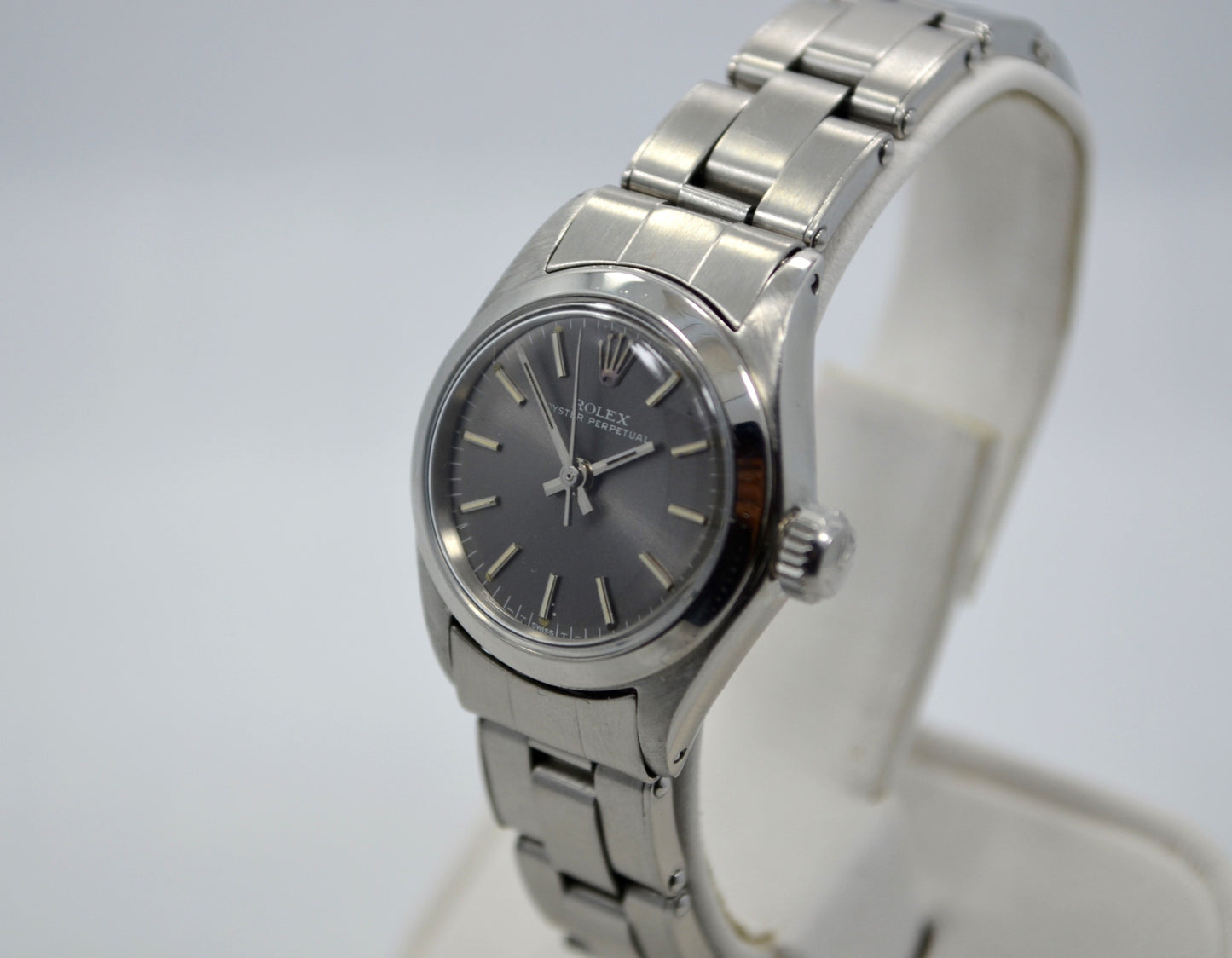 Vintage Rolex 6618 Oyster Perpetual No Date Steel Oyster Ladies Wristwatch - Hashtag Watch Company