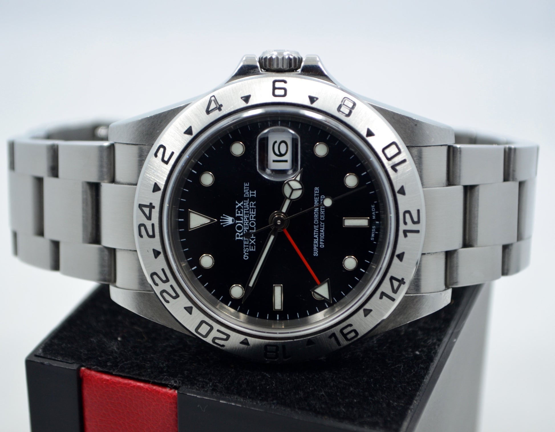 Rolex Explorer II Steel GMT 16570 Automatic Wristwatch "Z" Series Box Papers - Hashtag Watch Company