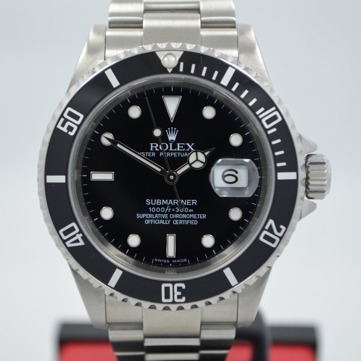 Rolex Submariner 16610 "D" Serial Stainless Steel Date Automatic Watch - Hashtag Watch Company