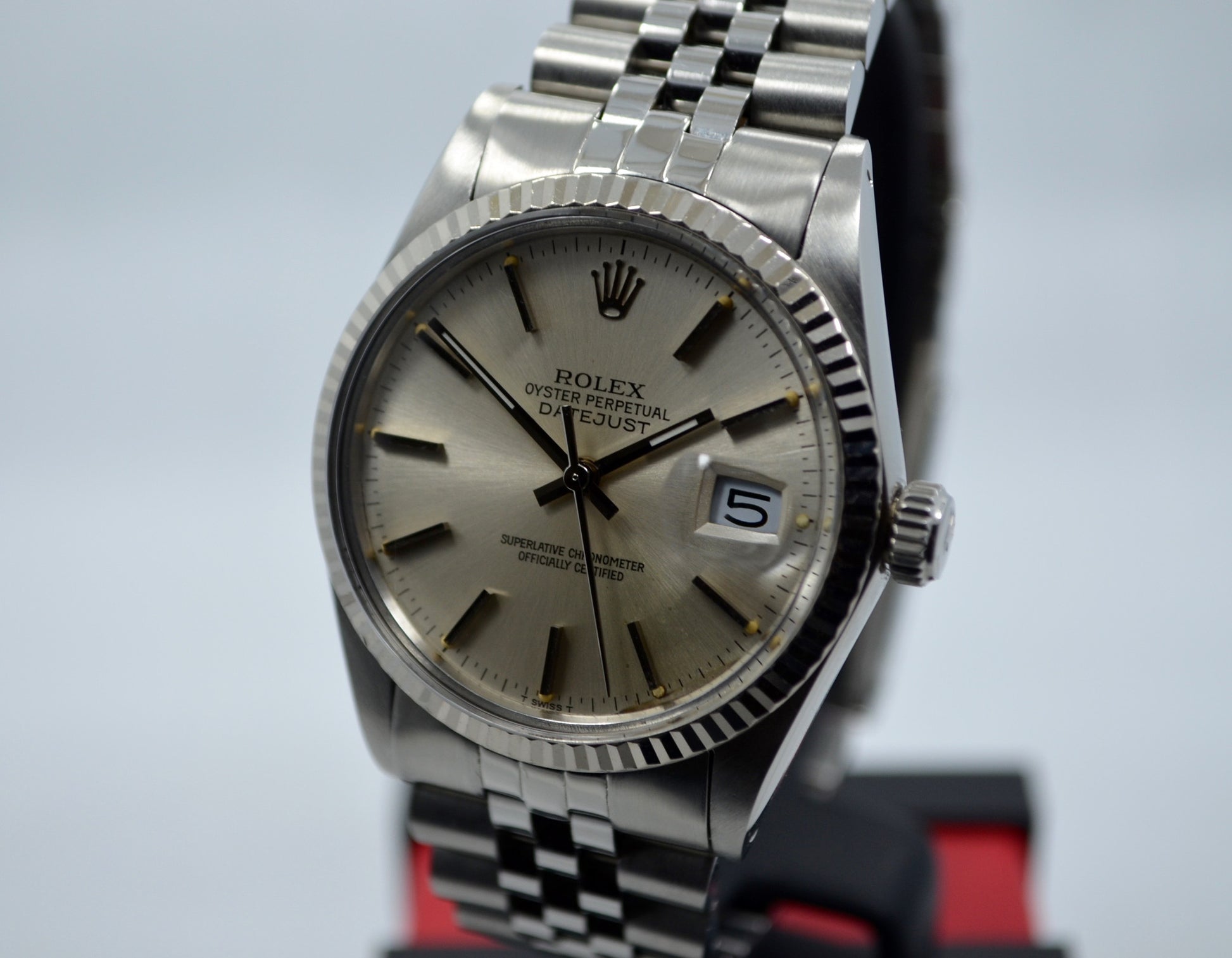 Vintage Rolex Datejust 16014 Steel Jubilee Quickset 1982 Wristwatch - Hashtag Watch Company