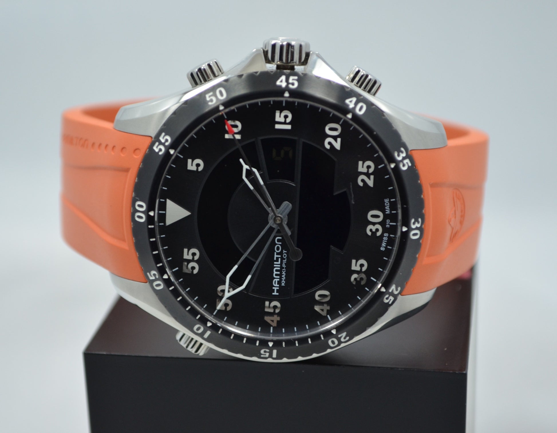 Hamilton Khaiki Pilot Air Zermatt H645540 Fight Timer Quartz Wristwatch - Hashtag Watch Company