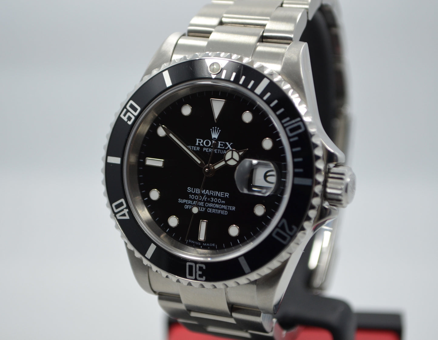 Rolex Submariner 16610 "D" Serial Stainless Steel Date Automatic Watch - Hashtag Watch Company