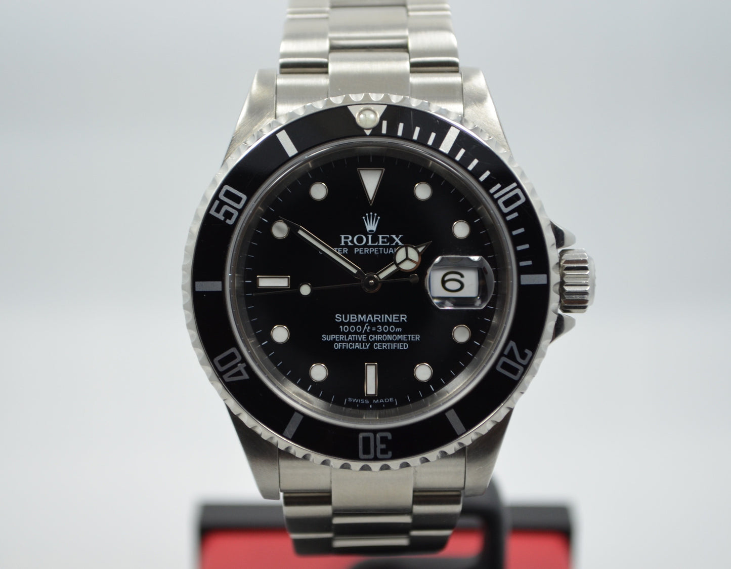 Rolex Submariner 16610 "D" Serial Stainless Steel Date Automatic Watch - Hashtag Watch Company