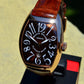 Franck Muller 8880 SC DT 18K Rose Gold XL Curvex Automatic Platinum Rotor Watch - Hashtag Watch Company