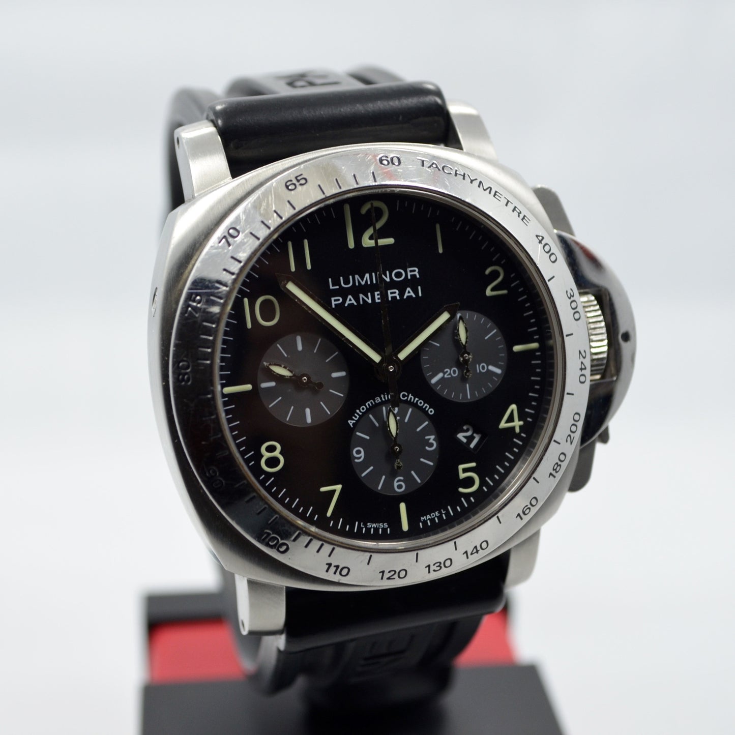 Panerai Luminor Chronograph PAM 162 Steel Automatic Wristwatch - Hashtag Watch Company