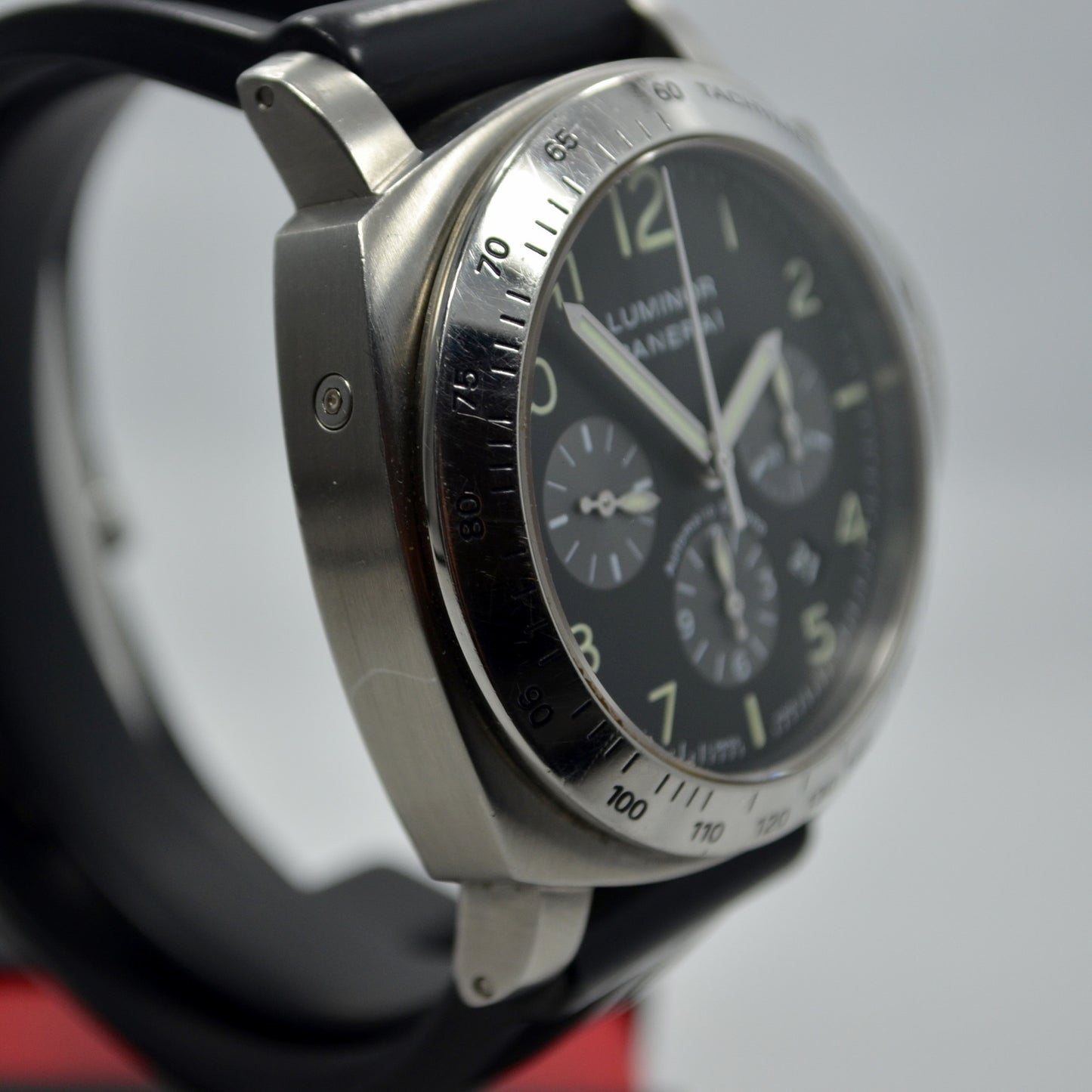 Panerai Luminor Chronograph PAM 162 Steel Automatic Wristwatch - Hashtag Watch Company