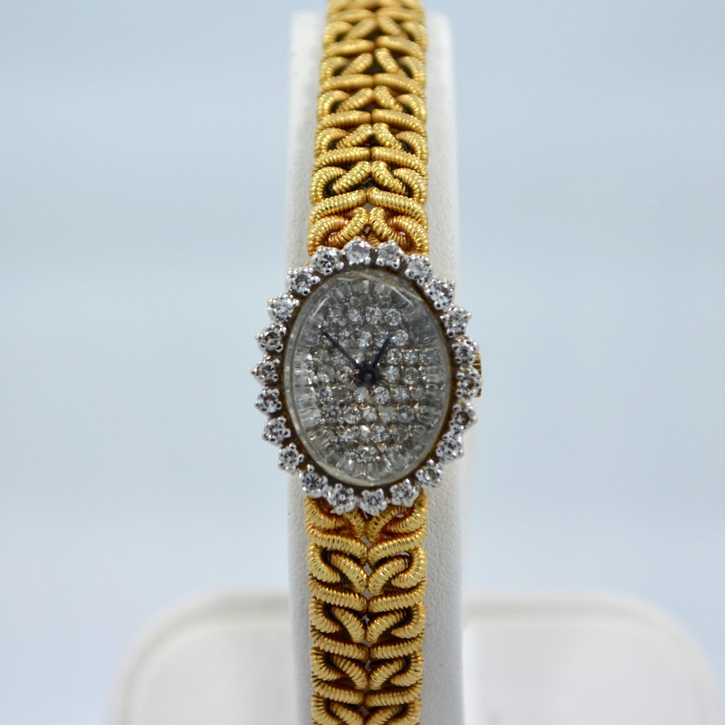 Jules Jurgensen 14K Yellow Gold Solid Ladies Quartz Diamond Wristwatch - Hashtag Watch Company
