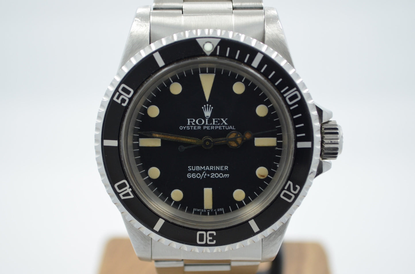 Vintage Rolex 5513 Submariner Stainless Steel 7.2 Mil Wristwatch 1981 Box Papers - Hashtag Watch Company
