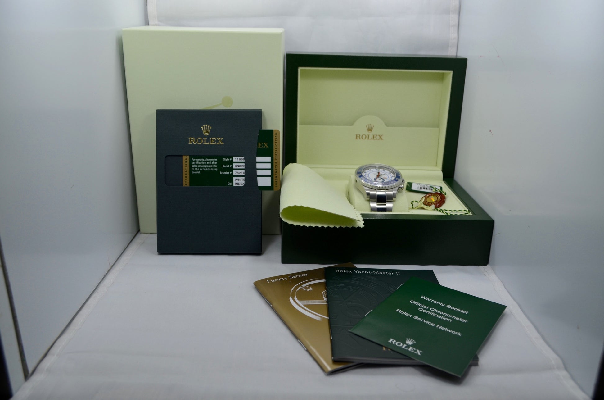Rolex Yachtmaster II 116680 Stainless Steel Automatic Ceramic Wristwatch - Hashtag Watch Company