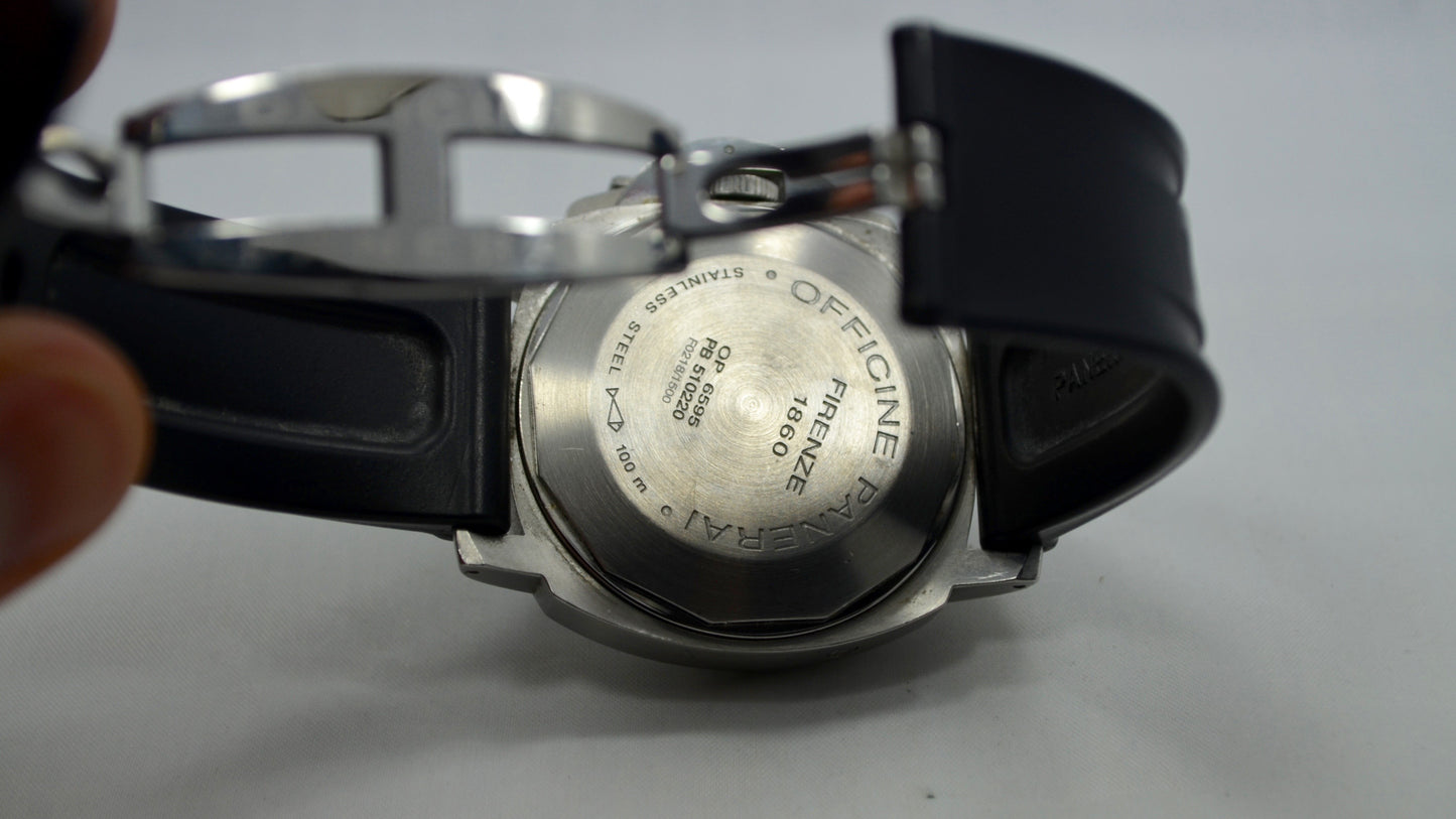 Panerai Luminor Chronograph PAM 162 Steel Automatic Wristwatch - Hashtag Watch Company