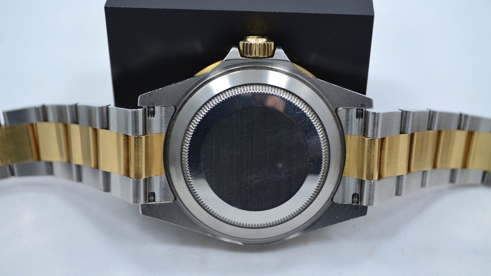 Rolex Submariner 16613 Steel 18K Gold Black "D" Serial 2005 Box Papers Watch - Hashtag Watch Company