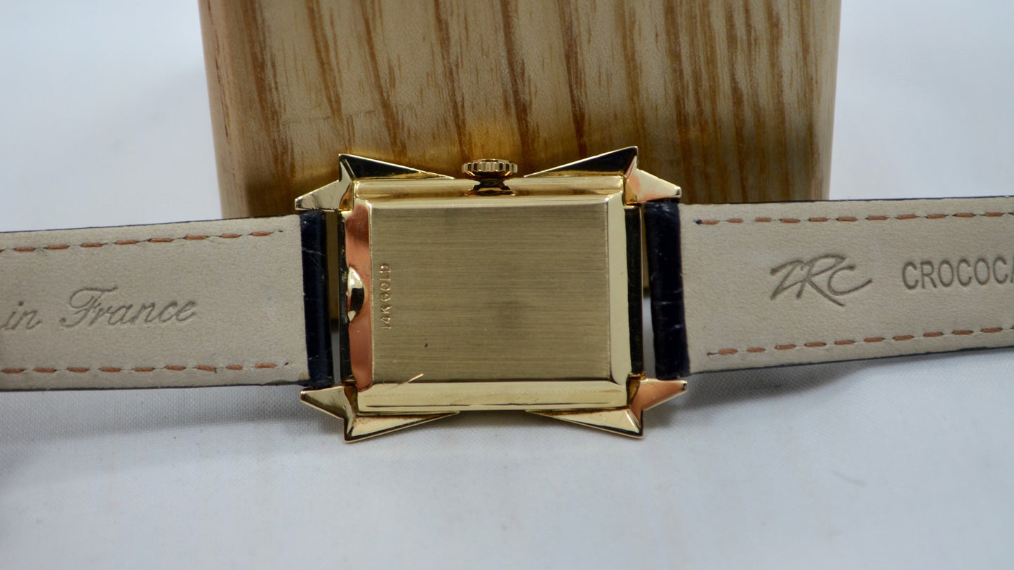 Vintage LeCoultre 14K Solid Yellow Gold Star Case Manual Ladies Wristwatch - Hashtag Watch Company