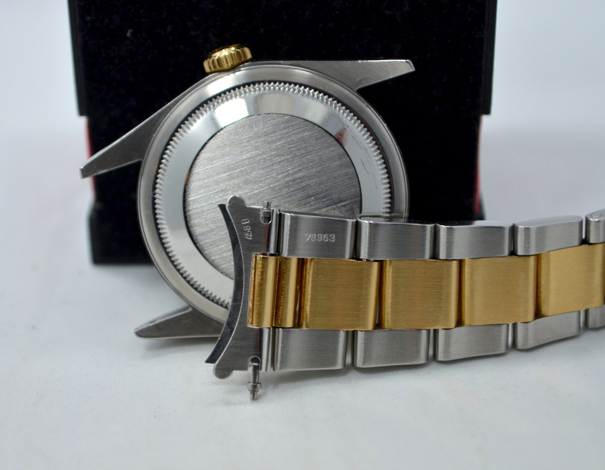 Rolex Datejust 16203 Two Tone Stainless Steel 18K Yellow Gold "S" Serial Circa 1993 Blue Wristwatch - Hashtag Watch Company