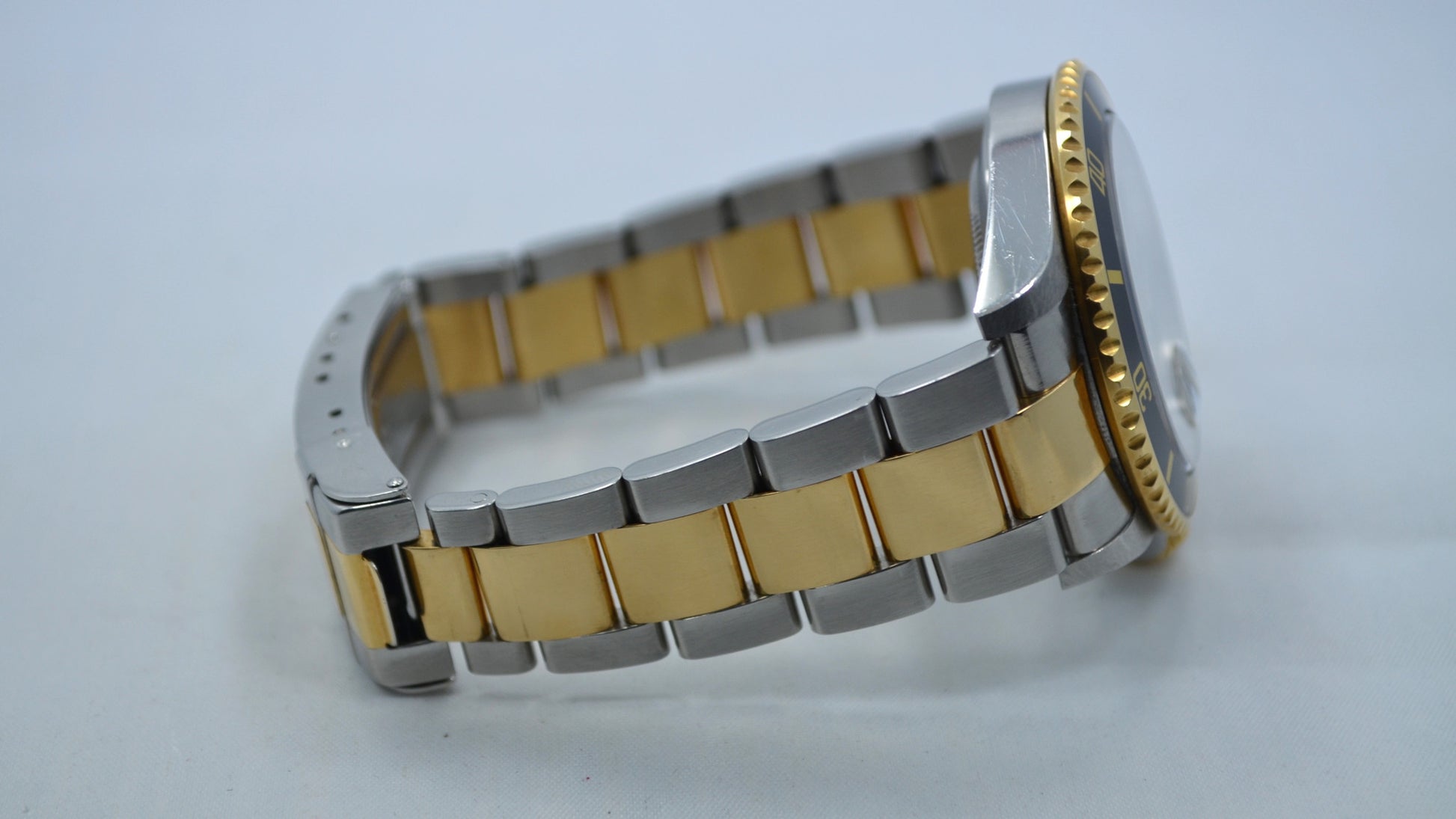 Rolex Submariner 16613 Steel 18K Gold Black "D" Serial 2005 Box Papers Watch - Hashtag Watch Company
