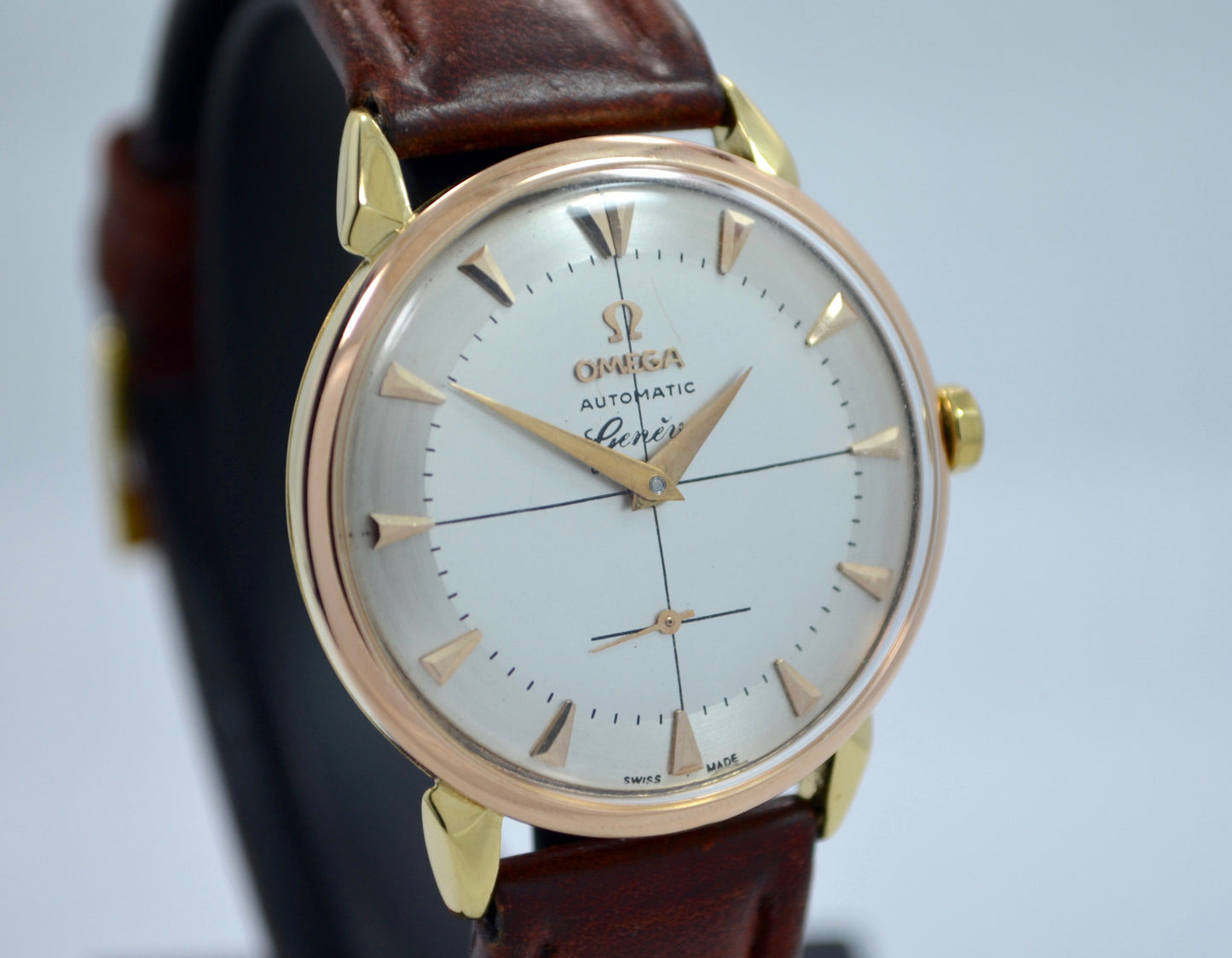 Vintage Omega 2710 SC 18K Yellow Gold Two Tone Automatic Dress Cal. 491 Wristwatch - Hashtag Watch Company