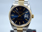 Rolex Datejust 16203 Two Tone Stainless Steel 18K Yellow Gold "S" Serial Circa 1993 Blue Wristwatch - Hashtag Watch Company