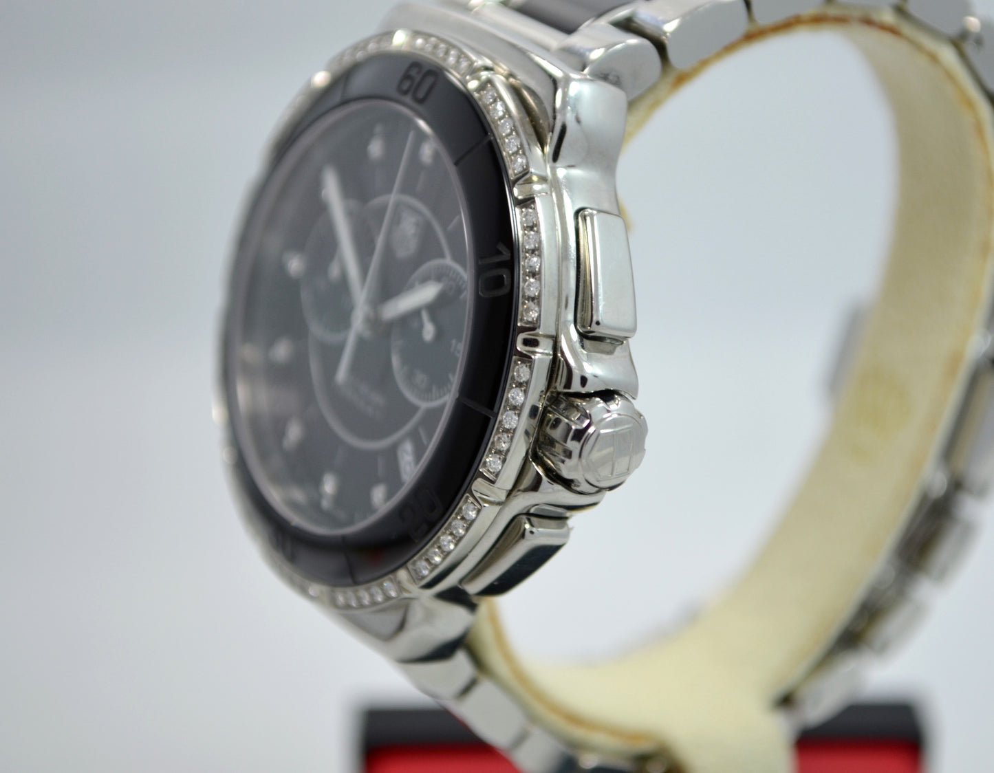 TAG Heuer Formula One CAH1212 Steel Ceramic Diamond Quartz Chronograph Wristwatch - Hashtag Watch Company