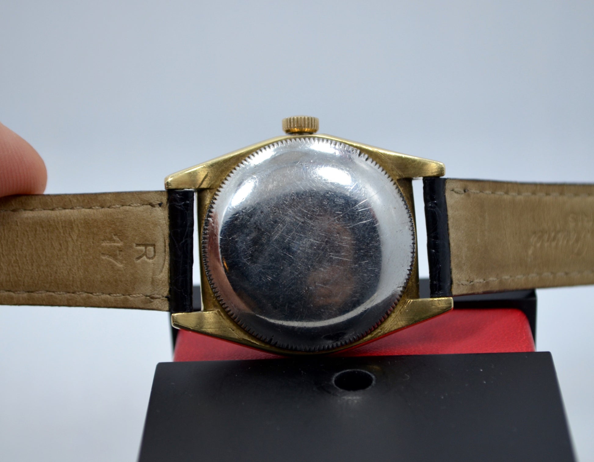 Vintage Rolex Bubbleback 6011 14K Solid Yellow Gold Steel Automatic Watch - Hashtag Watch Company