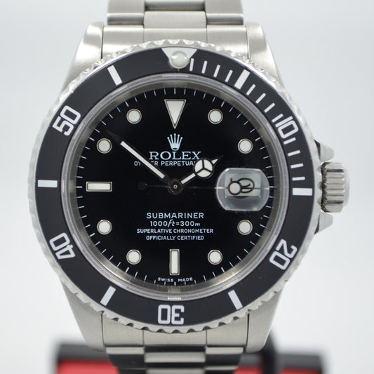 Rolex Submariner 16610 Stainless Steel "L" Serial 1989 Automatic Wristwatch - Hashtag Watch Company