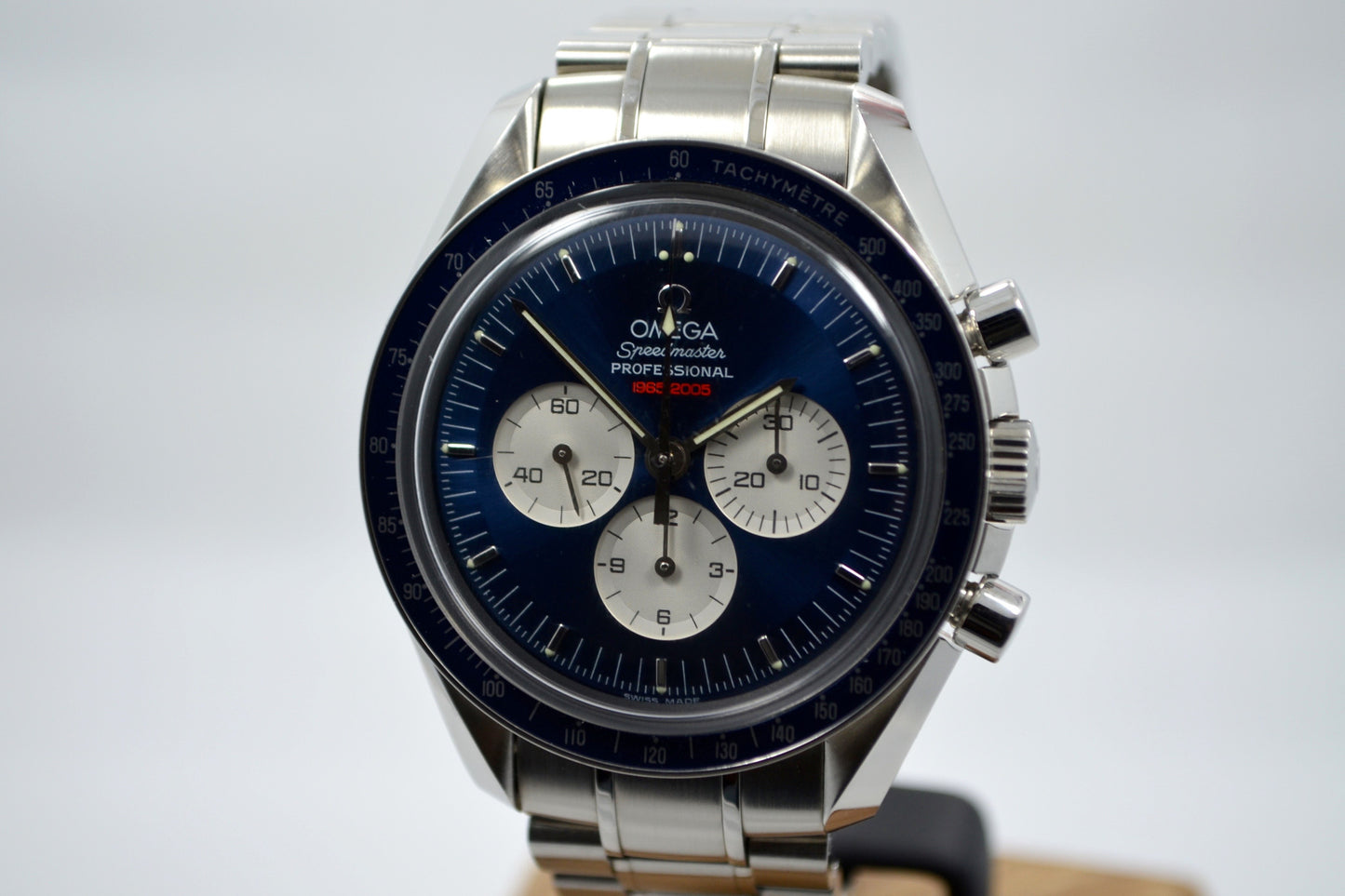 Omega Speedmaster Gemini IV 4 Chronograph 35658000 Blue Limited Wristwatch - Hashtag Watch Company