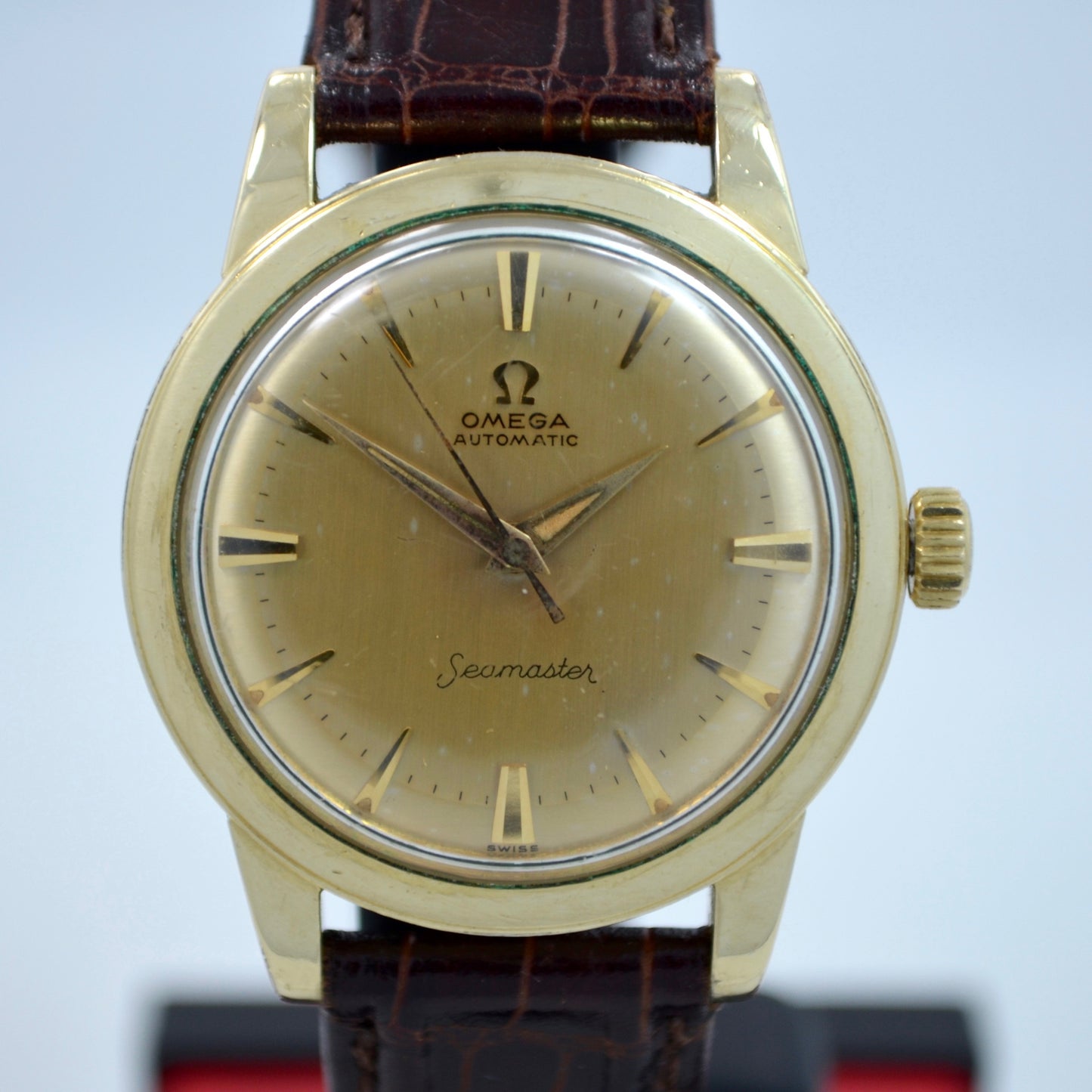 Vintage Omega Seamaster 6250 Gold Filled Automatic Cal. 500 Wristwatch 1950's - Hashtag Watch Company